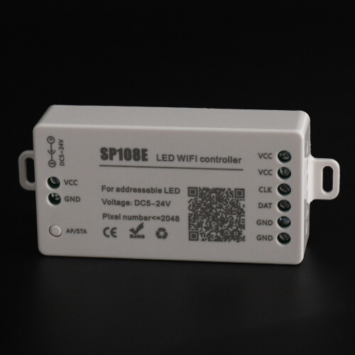 2X SP108E LED Wifi Magic Controller WS2812B WS2813 Etc LED Strip Module Light  APP Wireless Control IOS 10/Android 2