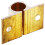 2pcs 1.5-Inch Long Brass Door  Sliding Lock  Bolt Gold 8