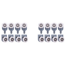 16Pc Shower Door Castors Rolls Shower Door Rollers Sliding Door Roller Guide Shower Spare Parts(Single Wheel)