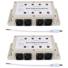 2X Dc12-24V 8 Channel Output Dmx Dmx512 LED Controller Signal Amplifier Splitter Distributor for Home Equipments