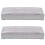 2X Manicure Hand Pillow Rectangle Pu Leather Hand Rest Silver 1