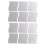 12Pcs Mirror Wall Wall Style Square Sticker with Pattern of Silver Waves Nursery Decoration 1