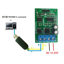 2X 12V 0-5V 0-10V Spannungs Signal Generator DAC Modul RS485 Modbus RTU für SPS Mess Geräte