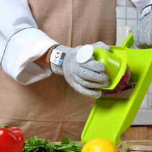 2 Set of 5 Cut-Proof Wire Gloves Kitchen Woodworking Glass Cut-Proof Stab-Resistant Gloves M