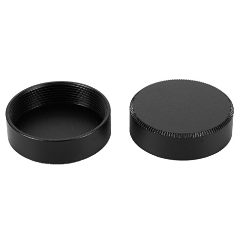 6 Pcs Metall C-Mount Hinterer Objektivdeckel Cap für Cctv (Schwarz) 2