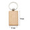 36 Pcs Blank Wooden Key Chain Rectangle Key Chain Tags Wood Keychains Key Ring for DIY 6