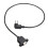 2X USB 2.0 B Male to USB B Female Socket Printer Panel Mount Extension Cable 50cm 3