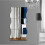 12Pcs Mirror Wall Wall Style Square Sticker with Pattern of Silver Waves Nursery Decoration 4
