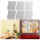 12Pcs Mirror Wall Wall Style Square Sticker with Pattern of Silver Waves Nursery Decoration 5