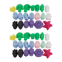 40Pcs Squeeze Toy Squishy Mochi Soft Release Stress Toys Kawaii Animal Squishy Toys Seal Octopus Rabbit N20