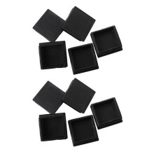10 Pezzi di Plastica Piazza Blanking End Caps Tubazione Tubo Inserti 50 x 50 mm