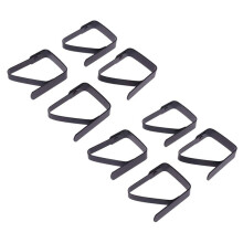 8 Pièces Pince à Nappe Noire Noire Pince de Fixation de Nappe Pince à Nappe 5X4 cm pour Banquet Buffet/Barbecue
