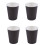80 Paper Cups (9Oz) - Plain Solid Colours Birthday Party Tableware Catering(Black) 1
