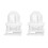 2X for  H3 Front Grille Plastic Clip Retainer 11561829 1