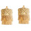 2X Handmade Wall  Lampshade Macrame Boho Decor Handcraft Tassel  Background Headboard Wall Hanging Decor 1