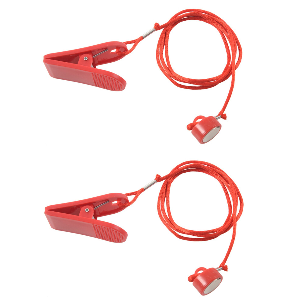 2X Running Machine Safety Key Treadmill Magnetic Lock Fitness Red 6032573688297