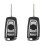 2X 4 Buttons 433MHZ Modified Floding Remote Key Without 7935AA ID44 Chip for - E38 E39 E46 Control Keyless PCF7935AA 1
