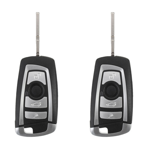 2X 4 Buttons 433MHZ Modified Floding Remote Key Without 7935AA ID44 Chip for - E38 E39 E46 Control Keyless PCF7935AA