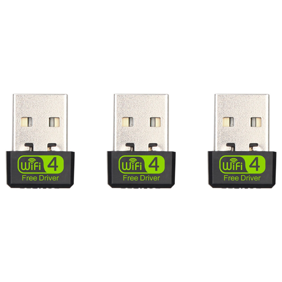 3X Usb Wifi Adapter, 150Mbps Single Band 2.4G Wireless Adapter, Wireless Network Card Wifi Dongle For Laptop/Pc 6032598263646