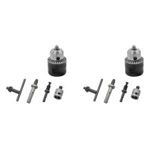 10Pcs 1.5-10mm 3/8-24UNF Drill Chuck Set Drill Adapter Changed Impact Wrench Into Eletric Drill Chuck Drill Tool Kits