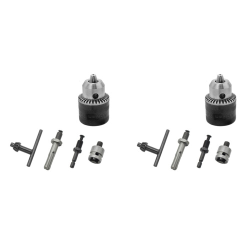 10Pcs 1.5-10mm 3/8-24UNF Drill Chuck Set Drill Adapter Changed Impact Wrench Into Eletric Drill Chuck Drill Tool Kits