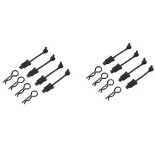 8 Pièces En Caoutchouc Corps Clip Retenue Coque Fixe Boucle Serrure AR390178 pour 1/7 1/8 ARRMA Mojave Sans Limites Typhon Kraton RC Voiture