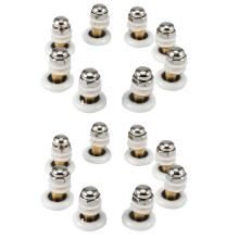 16PCS 25mm Diameter Shower Glass Sliding Door Hanging Wheel Roller Bathroom Sliding Cabinet Eccentric Pulleys