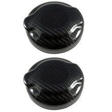 2X for Cooper S JCW F55 F56 F57 2014-2020 Dry Carbon Fiber Gas Tank Fuel Tank Cap Cover Accessories