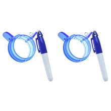 2X Cirkel Golfbal Lijn 360 Uitlijning Kit met Pen Golfbal Tool Sport Sjabloon Uitlijning C
