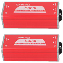 Alctron 2X SD201 Active DI Box Impedance Transformation DIBOX Professional Stage Effects Direct Connect Box