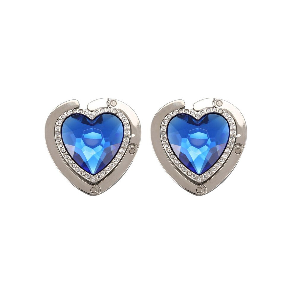 2X Heart-Shape Foldable Purse Handbag Hanger Hook Holder 4711975937074