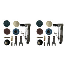 2X 1/4 Polegada Air Angle Die Grinder 90 Graus Máquina de Moagem Pneumática Cortado Polidor Moinho de Ferramentas de Gravura Conjunto com Chave