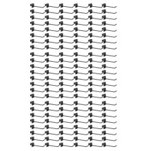 144 Stuks Gridwall Haken 4 Inch Zwart Metalen Paneel Haak Hanger Vierkante Buis Slatwall Haken Kast Kapstok Peg Haken