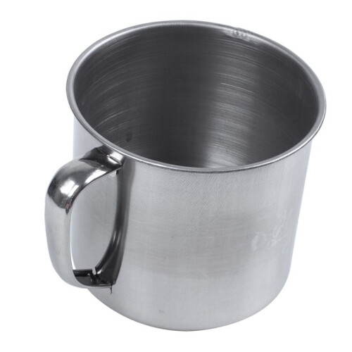 3X Edelstahl-Kaffee-Tee-Becher-Schale-Camping / Reise-3.5 2