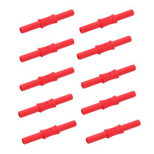 Safety Style Sheathed4mm Plugs Compatible Test Lead Coupler Splice Cables Increase Cable Length Insulated Brass With Nickel Plating Female To Female