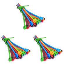 60 PCS Silicone Cable Ties,Durable Zip Ties, Bag Seal Clips, Cable Straps, Bread Ties, Rubber Twist Ties for Home Office