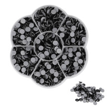 Transparent Flat Back Glass Rhinestones Refraction Effect Sparkling Stones for Crafts Multi-Faceted Cutting High Quality Glass Rhinestones Bling