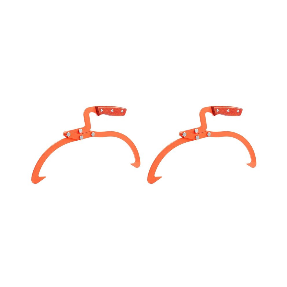 2Pcs 20Inch Log Tongs Loads To 110 Lbs 2 Claw Skidding Tongs Non-Slip Grip Loading Capacity, Dragging & Carrying Tool 4713184390640