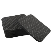 6 Pezzi Tappetini per Tapis Roulant, 4x4x0,2 Pollici Tappetino Antiscivolo per Attrezzi da Esercizio per La Protezione del Pavimento per Tapis