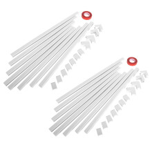 2X Ein Kabel Kanal Kabel Concealer - Cmc-03 Kabel Abdeckungs Wand Kabel Management System - 125 Zoll Kabel Hider Raceway Kit