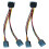 2X 6In   Splitter Cable Adapter - M/F (Power Cable) 1