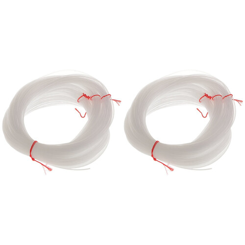 2pcs 100 Meters Clear Nylon String 1mm Diameter Boat/Cast Fishing  Thread Hook Tying