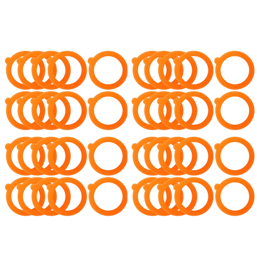 40 Pieces Replacement Silicone Seals Replacement Rubber Jar Seals Airtight Silicone Gasket Sealing Rings For Glass Clip 6031977062528