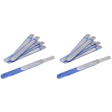 12 Pieces Stainless Steel Nail File Double-Sided Diamond Nail File Metal Nail File Manicure File for Family and Travel