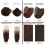 400Pcs Tulip Cupcake Baking Cups, Muffin Baking Liners Holders, Rustic Cupcake Wrapper, Brown, White and Nature Color 3