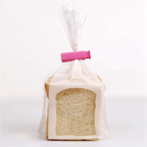 Squeeze Bread Bag Clips, Bag Cinches, Bagel Bag Clips, Slip Grip Easy Squeeze E Lock, Assorted Color, 12 Pack 1