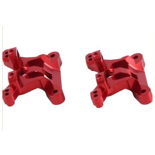 Kit de Atualização para Carro RC SCY1/16 - Suportes Dianteiros e Traseiros de Alumínio 6061 com Acabamento Vermelho, Acessórios de Desempenho