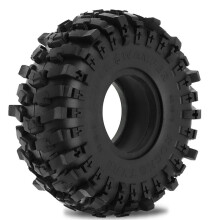4 Stuks 118 mm Wielbanden met EVA Dual Stage Foam Insert voor 1/10 RC Crawler Truck Wielband AXIAL SCX10 WRAITH Zwart
