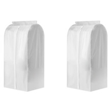 2PCS Kledingrek Stofkap Kleding Opknoping Tas Ingesloten Kledingrek Floor Hanger Cover Kledingkast Opslag Cover EEN