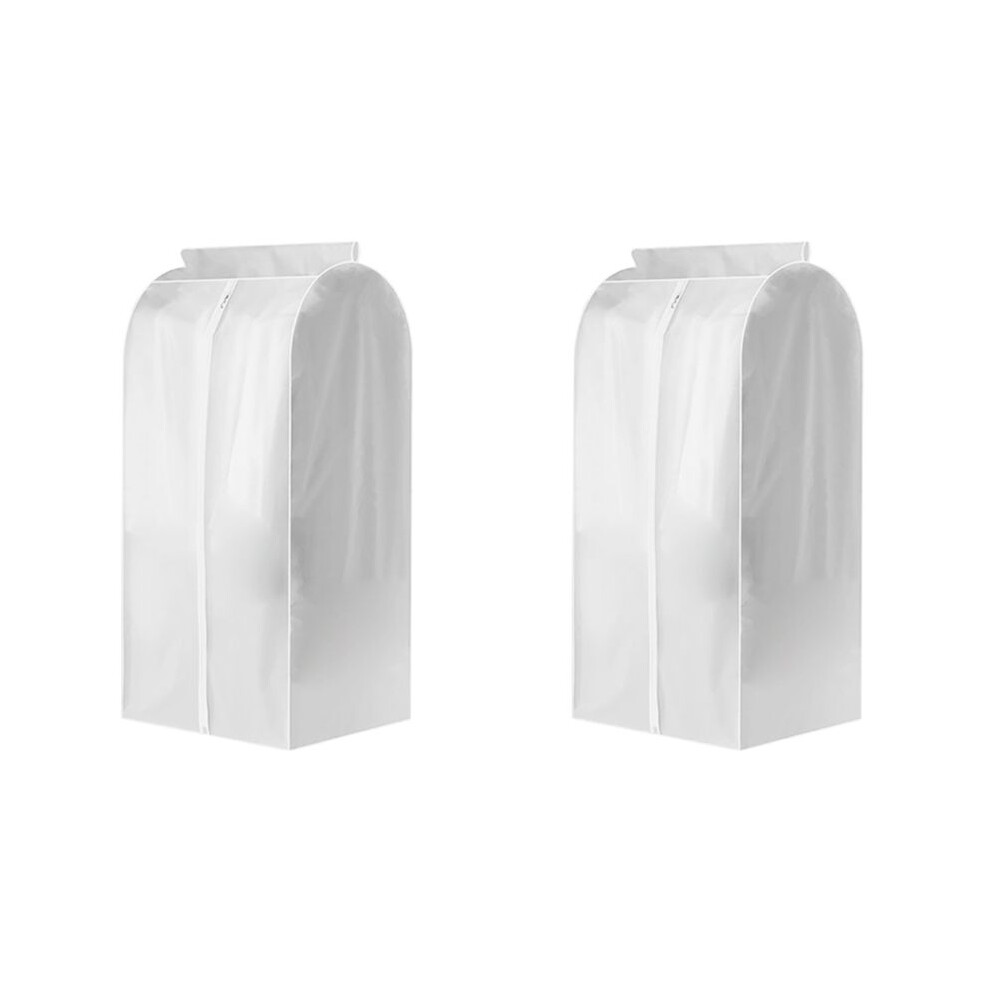 2Pcs Clothing Rack Dust Cover Clothes Hanging Bag Enclosed Clothes Rack Floor Hanger Cover Wardrobe Storage Cover A 4714140378153